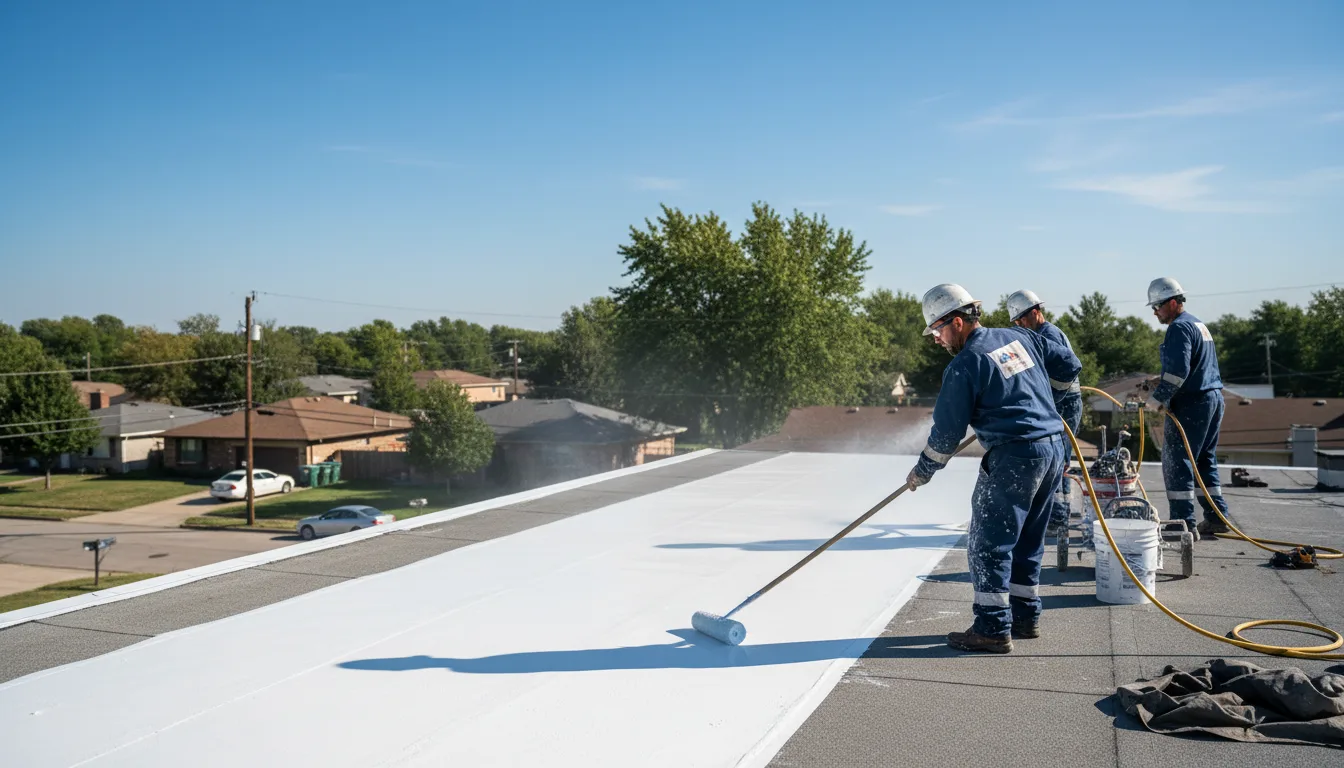 Commercial roof coating in Bloomingdale, IL near me
